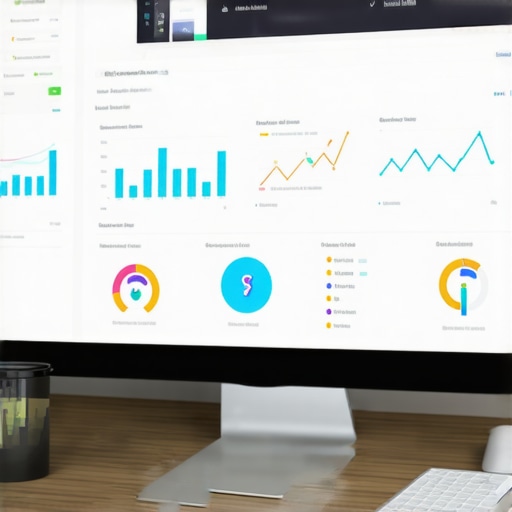 Dashboard with SEO and analytics data demonstrating trust metrics.