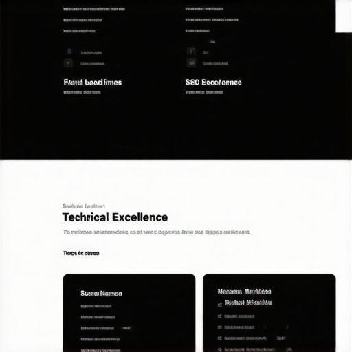 Website with fast loading, mobile-friendly design, schema markup, and security features