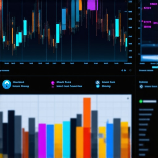 Data analytics dashboard showing SEO performance metrics and graphs