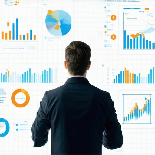 Marketer analyzing website trust signals with analytics tools