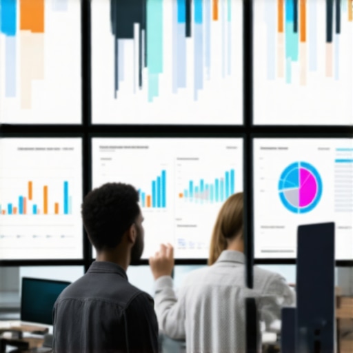 Data Analytics Dashboard for Brand Trust Marketer reviewing customer engagement and sentiment analysis on digital dashboards.