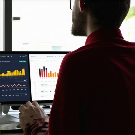 Data Analytics for Personal Branding Success Data analyst reviewing marketing analytics dashboards on computer