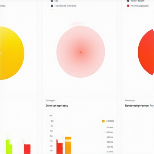 Analytics dashboard showing heatmaps and trust signals for website trust building