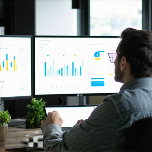 Deep Dive into SEO Analytics for Business Growth Analyst reviewing SEO performance metrics on digital dashboards.