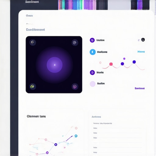 Innovative Data Dashboard for Branding Dashboard displaying advanced analytics and customer insights for brand trust