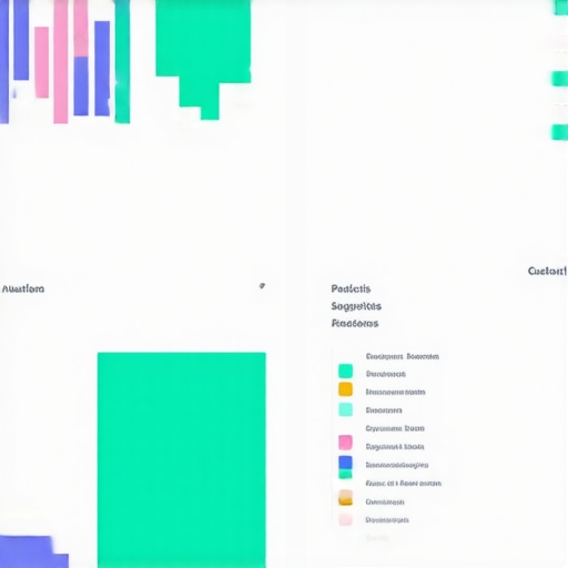 AI dashboard showing predictive analytics, customer segmentation, and personalized marketing insights