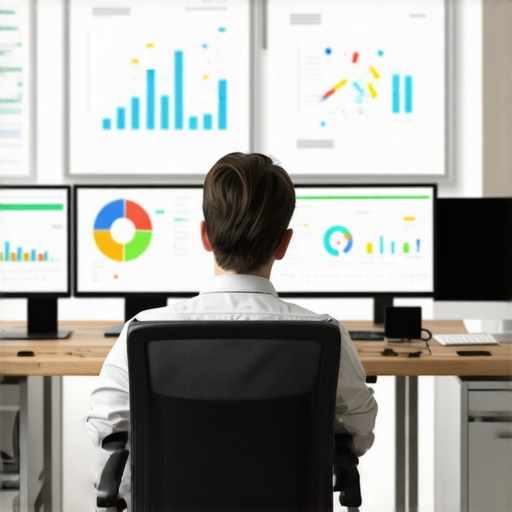 Data-Driven Marketing Tools in Action Workspace with analytics dashboards and automation tools for marketing